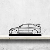 Escort Cossworth 1993 Silhouette Metal Art Stand